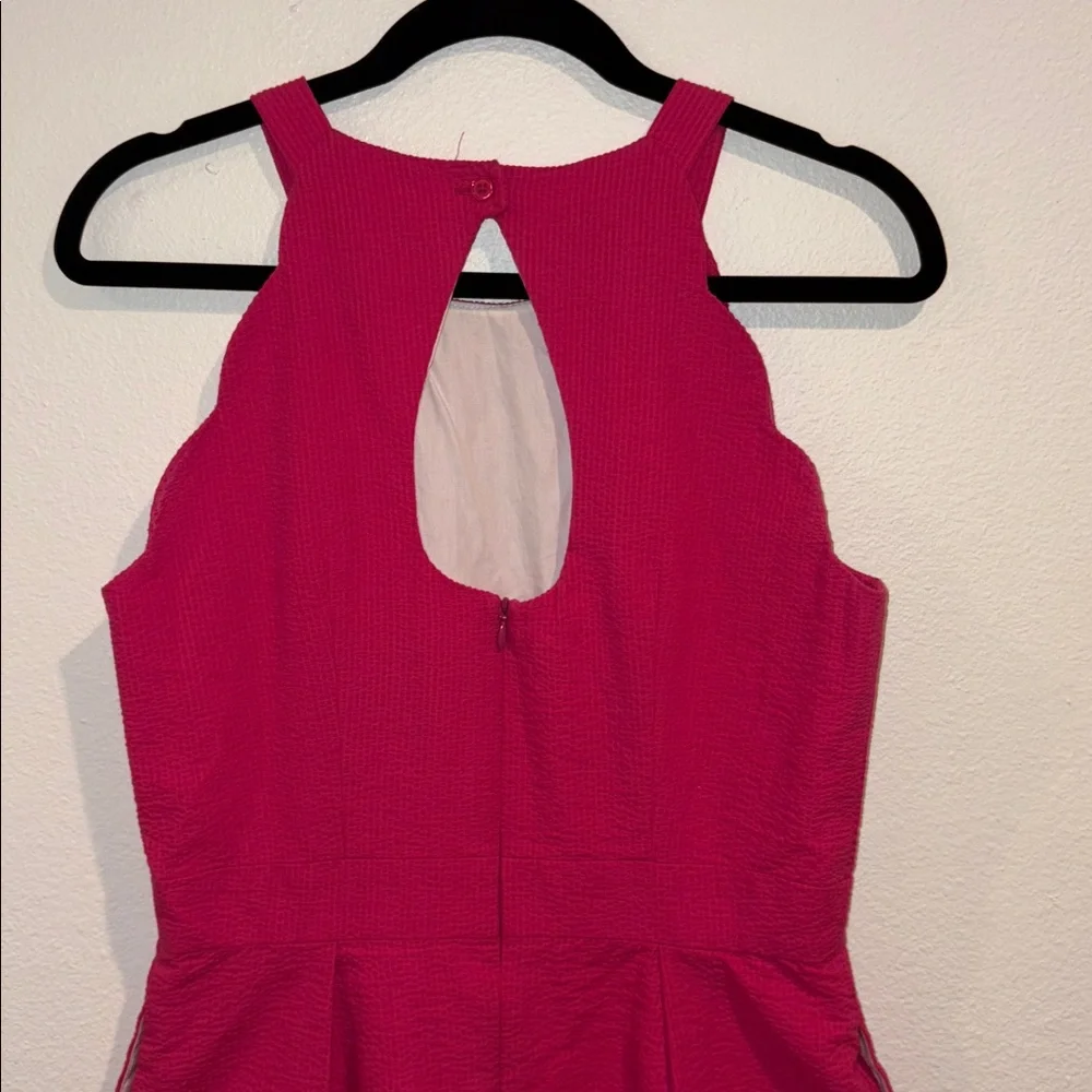 Lauren James The Landry Solid Seersucker Dress in Rose by Lauren James M - Picture 7 of 10